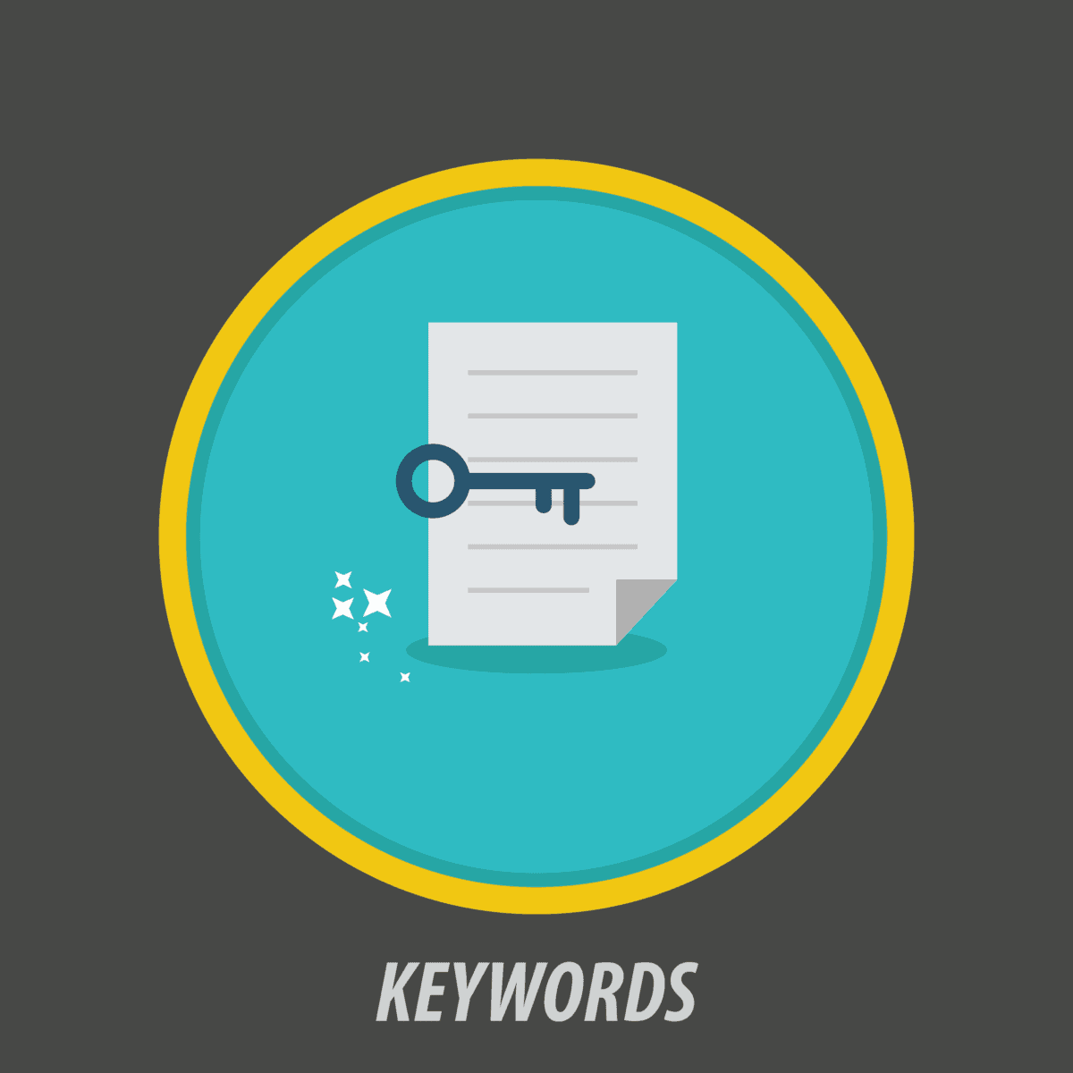 The content of your website: keywords
