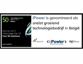 Again iPower has been nominated as fastest growing technology company in Belgium.